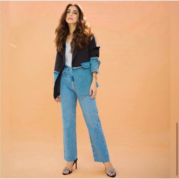 Zara Black HIGH-HEEL SANDALS WITH EMBELLISHED BOW Size 7.5 - Picture 6 of 16